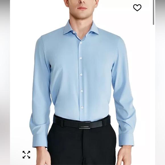 NWT TALLIA Men's Slim-Fit Solid Poplin Dress Shirt - Picture 1 of 9